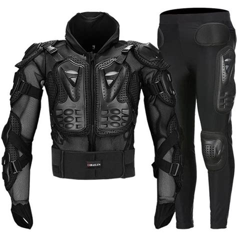 Combinaison De Moto Armure Homme Costume Pi Ces Veste Pantalon