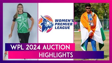 Wpl 2024 Auction Highlights Heres What Happened At Womens Premier