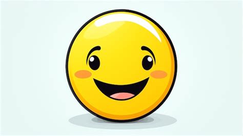 Premium Photo Cute Cartoon Happy Smiley Face Vector Illustration For