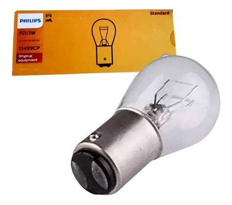 10 Lâmpada Freio Lanterna Philips Original 12v P21 5w 2 Polo