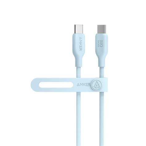 Anker 543 Usb C To Usb C Cable Bio Braided 3ft Misty Blue A80e6 Imported Mx2games