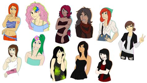 Request Drawing All The Girls By Ihable On Deviantart