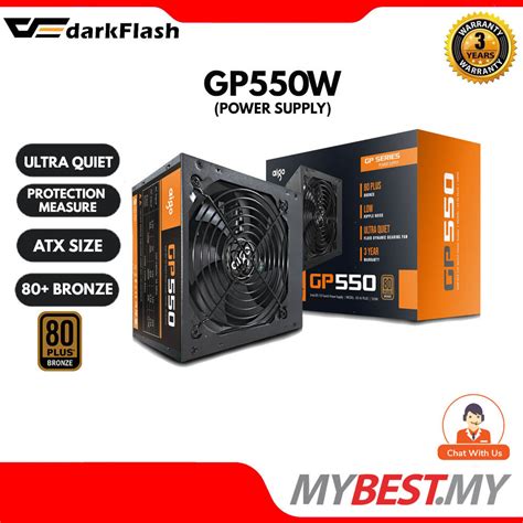 Aigo Darkflash GP550 550W 80 Plus Bronze Power Supply Lazada