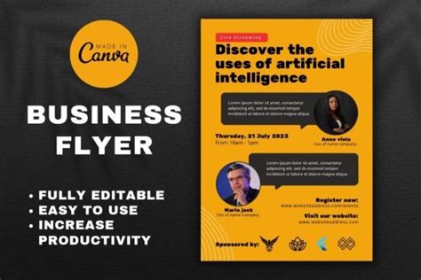 Business Flyer | Canva Flyer Graphic by Templates by amleyy · Creative ...