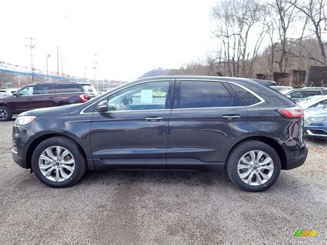 Carbonized Gray Metallic Ford Edge Titanium Awd Exterior Photo