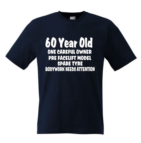 60 Year Old Birthday Funny T Shirt T Turning 60 Etsy