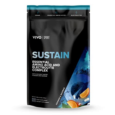 Vivo Life Sustain Vegan Eaa Supplement And Electrolyte Complex Orange