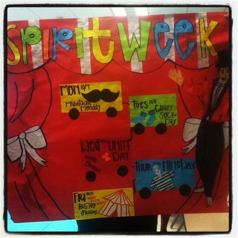 Circus Themed Spirit Week Poster Spirit Week Homecoming Spirit