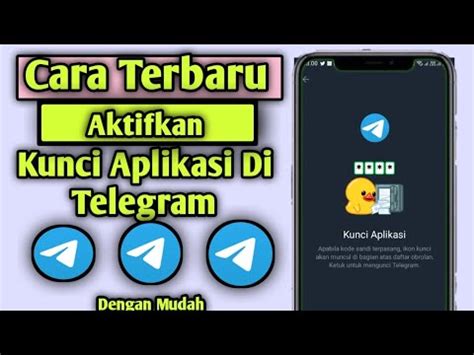 Cara Aktifkan Kunci Aplikasi Telegram Dengan Mudah Terbaru Tampa