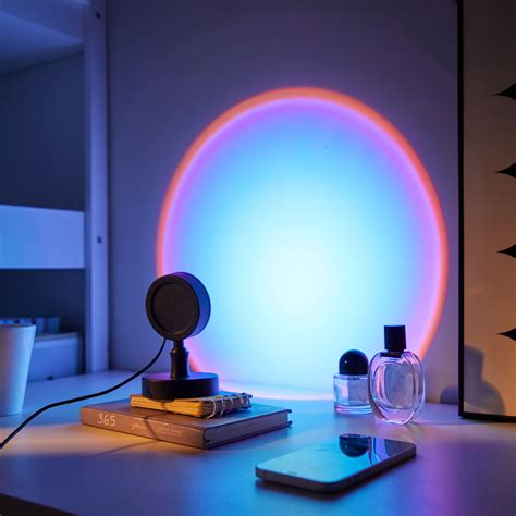 Urban Shop Mini Led Ultraviolet Sunset Projector Lamp 51 H X 27 W