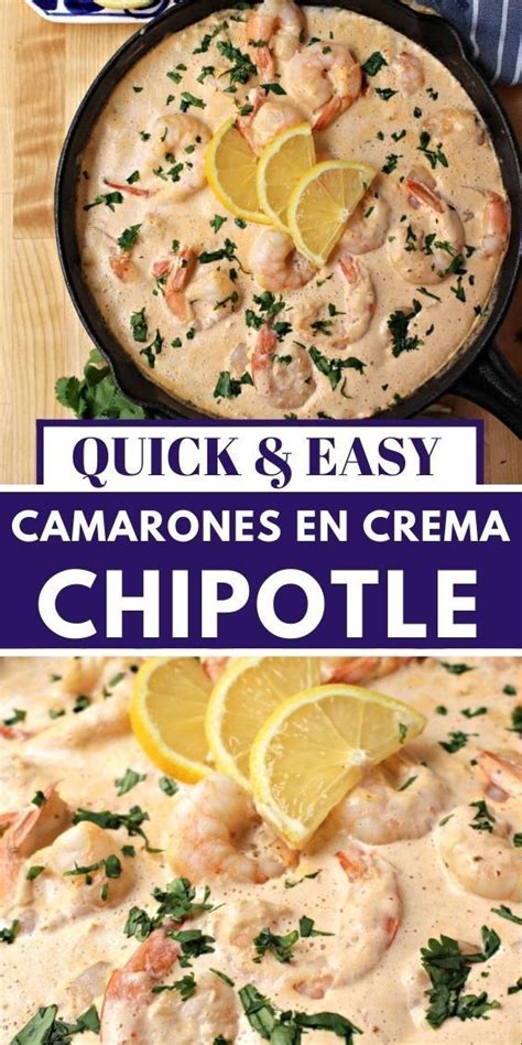 Camarones En Crema Chipotle Health Dinner Recipes Creamy Chipotle