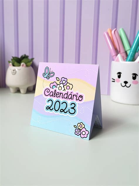 Mini Calendário De Mesa 2023 Elo7 Produtos Especiais