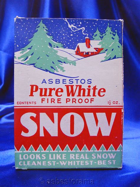 “Pure White” Asbestos Fireproof Snow | Vintage News Daily