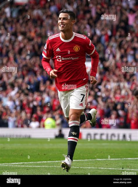 Manchester United's Cristiano Ronaldo celebrates scoring their side's ...