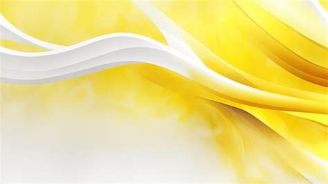 Premium Photo Yellow And White Wavy Lines Realistic Abstract Background