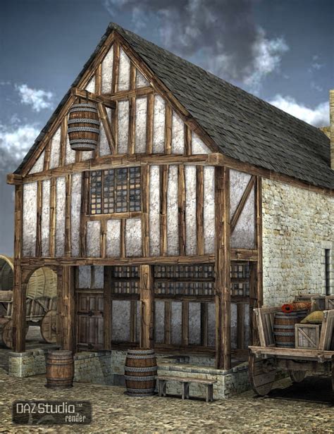 Medieval Merchants House Daz 3d