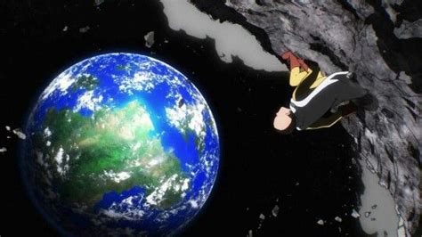 Saitama Earth Moon Outer Space One Punch Man One Punch Fandom Drawing One Punch Man