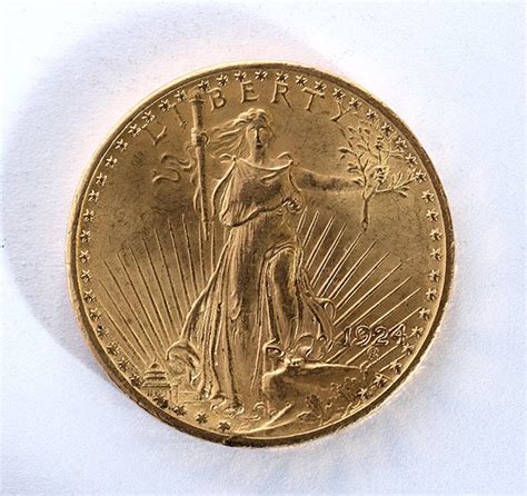 Us 1924 $20 Saint Gaudens Double Eagle Gold Coin