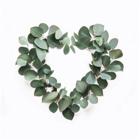 Premium AI Image Serene Leafy Heart Symbol Reflecting The Harmonious