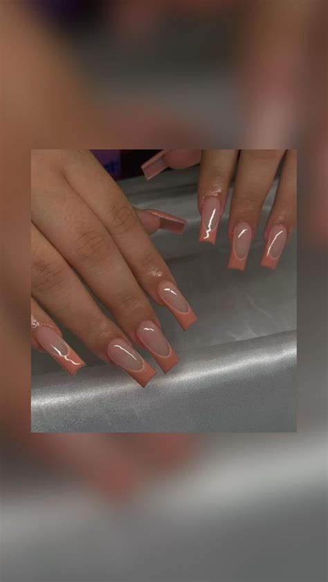 Acrylic Nails Long Nails Nude Nails Brown Nails Simple Nails Fall Nails Mail Inspo