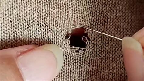 How To Repair A Hole In A Fine Yarn Knit Sweater YouTube