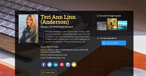 Teri Ann Linn (Anderson), Hawaii Life Real Estate Brokers | WiseIntro ...