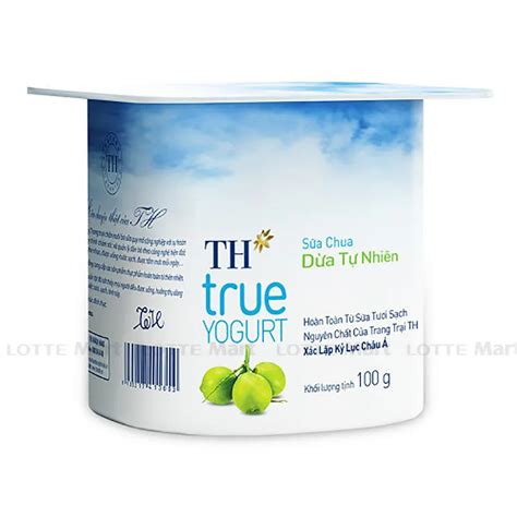 Sữa Chua TH True Yogurt Dừa Tự Nhiên Hũ 100G