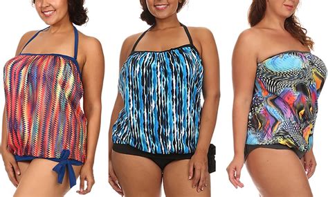 Womens Plus Size Tankinis Groupon Goods