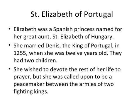 St. Elizabeth of Portugal