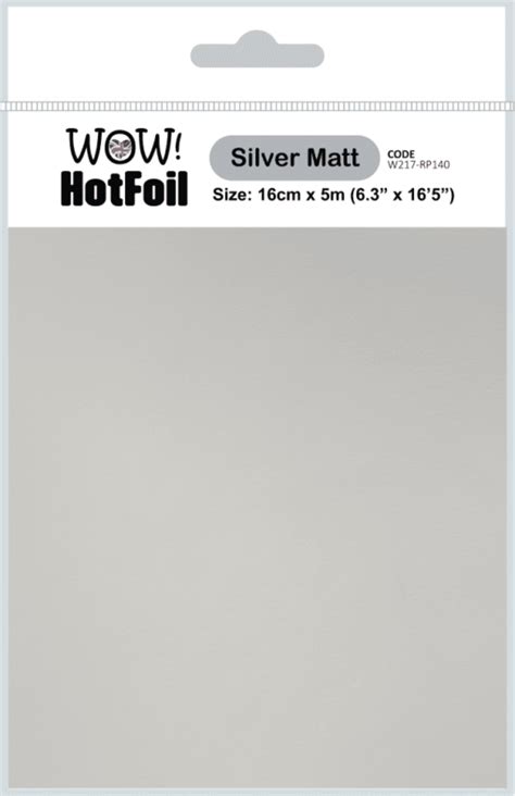 WOW HOT Foil Silver Matt Tara S Hobbykrok