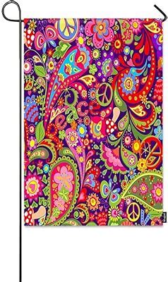 Amazon Pickako Peace Love Floral Flowers Spring Watercolor Art