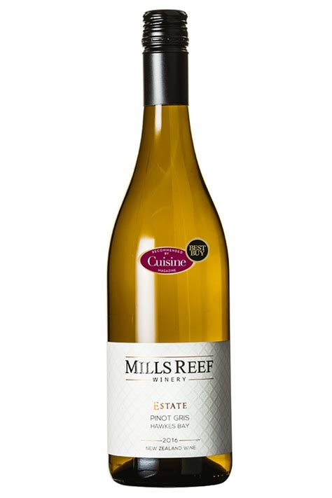 Mills Reef Estate Pinot Gris 2016 Hawkes Bay Cuisine Wine