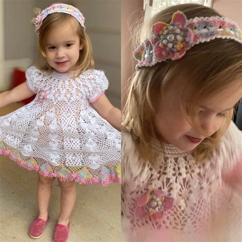 Baby Toddler Crochet Dress Pattern Maddie Etsy