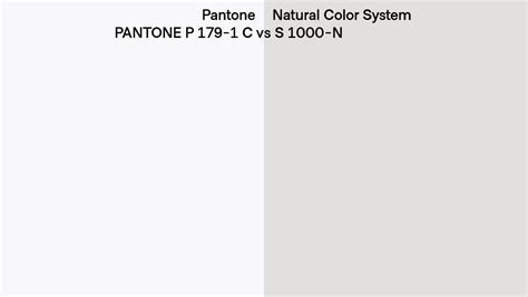 Pantone P 179 1 C Vs Natural Color System S 1000 N Side By Side Comparison