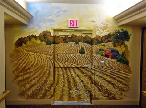 murals in memory care facilities, portland oregon muralist, farm mural ...