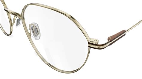 Specsavers Womens Glasses Tech Specs 26 Gold Round Metal Stainless