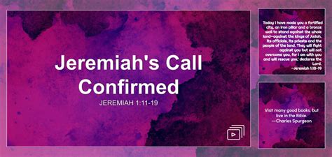 Jeremiah's Call Confirmed Sermon by Sermon Research Assistant, Jeremiah ...