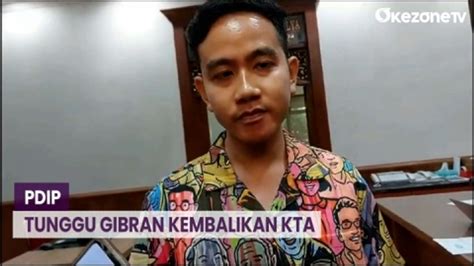 Gibran Belum Kembalikan KTA PDIP Usai Ditunjuk Jadi Cawapres Prabowo