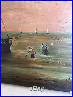 Huile Sur Toile Blog Archive Ancienne Huile Toile Peinture Tableau