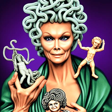 Medusa As Lorrie Morgan Holding Tiny Jesus Creative Fabrica