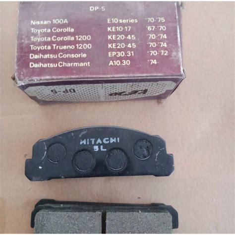 Jual Kampas Rem Depan Toyota Corolla KE 20 Disc Pad Merk Hitachi Japan