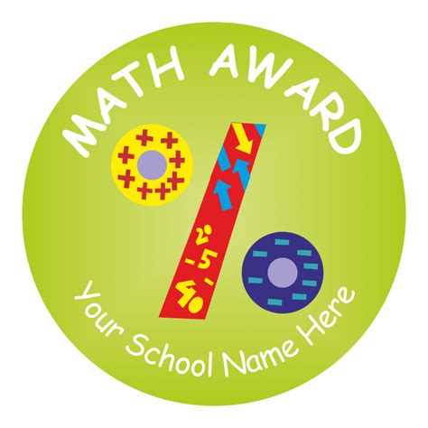 Math Sticker Set 1 | School Stickers for Teachers