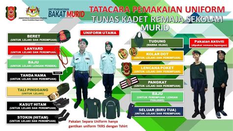 Tunas Kadet Remaja Sekolah Tkrs Sejarah Uniform Logo