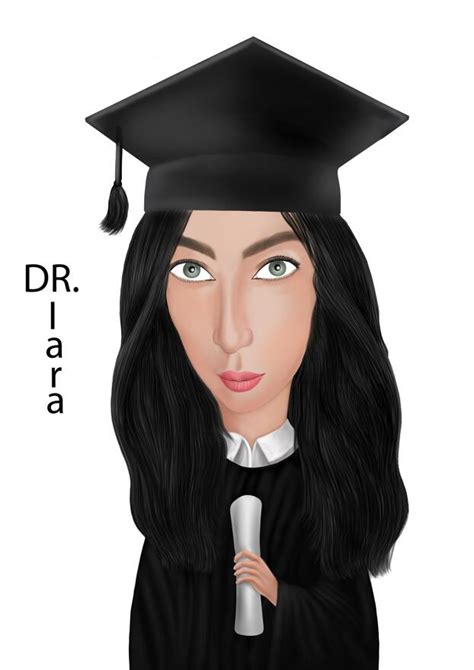 Caricatura Di Laurea Femminile