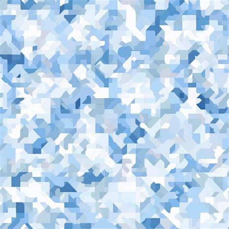 Premium AI Image Pixelated Digital Arctic Camouflage Seamless Pattern