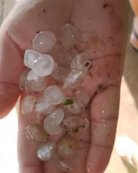 Moradores Registram Chuva De Granizo Em Munic Pios Do Vale Do Pianc