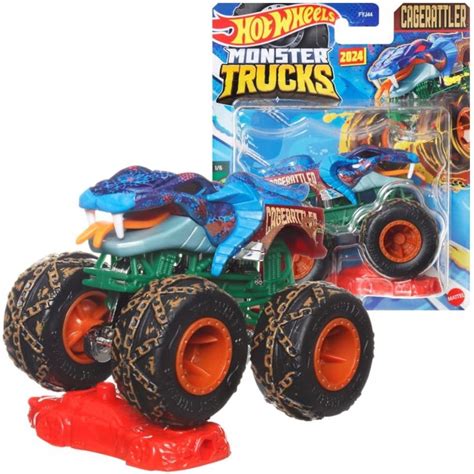 HOT WHEELS Monster Trucks HTM45 CAGERATTLER 1 64 MINI WRAK