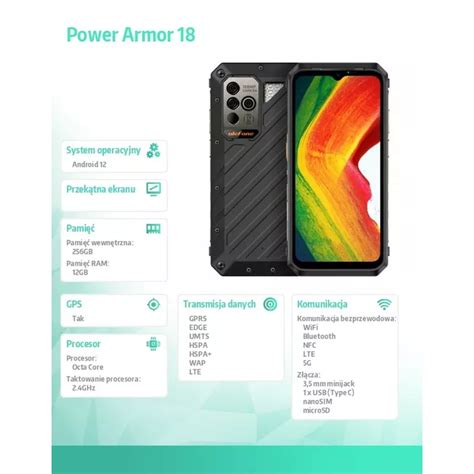 Ulefone Smartfon Power Armor Gb Ip Ip K Mah Dualsim