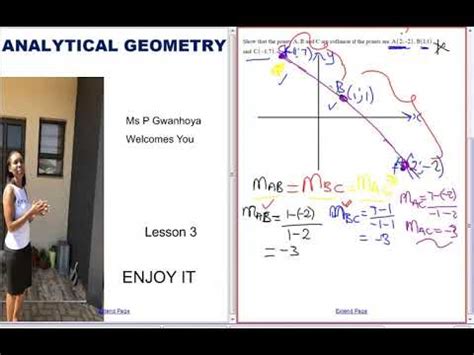 Analytical Geometry Grade Lesson Youtube