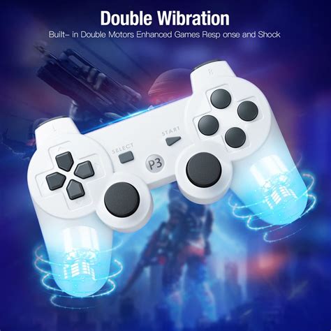 Wireless Ps3 Controller With Double Shock And Motion Sensor Bluetooth